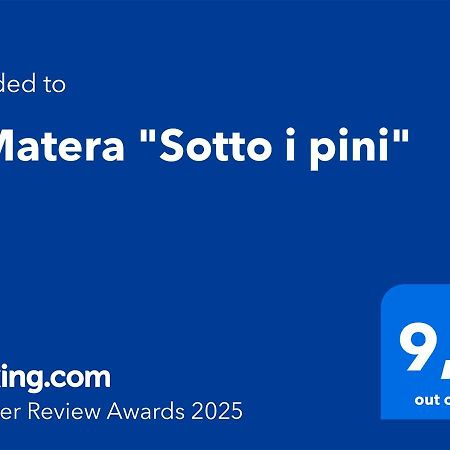 فيلا A Matera "Sotto I Pini" المظهر الخارجي الصورة